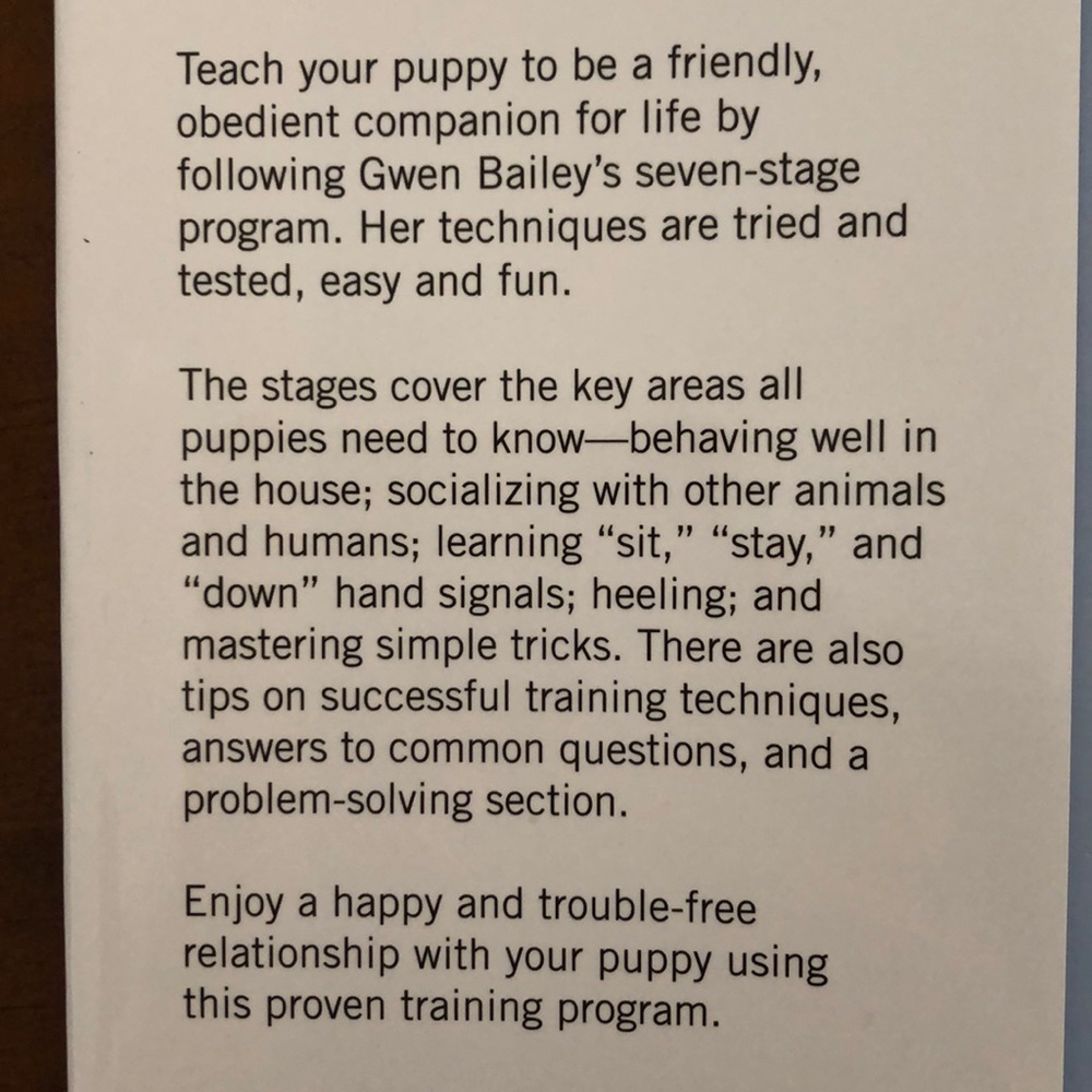 Hardcover Puppy Training Book - Picture 3 of 3